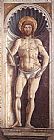 Benozzo Di Lese Di Sandro Gozzoli Famous Paintings - St Sebastian (on the pillar)